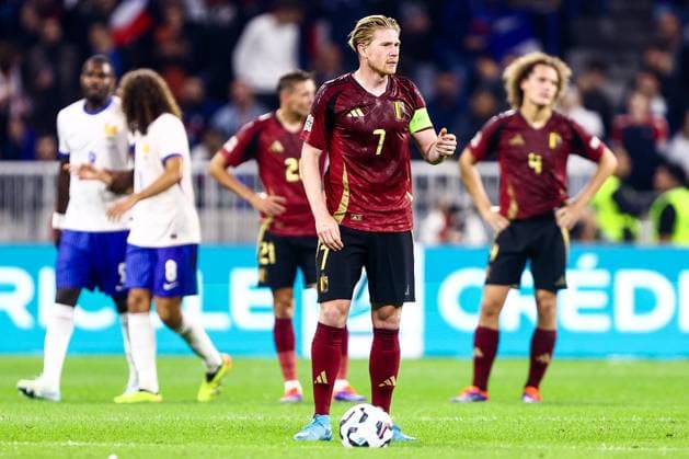 France v Belgium - UEFA Nations League LYON, FRANCE - SEPTEMBER 09 : De Bruyne Kevin forward of Belgium during the UEFA Nations League match in group A2 between France and Belgium on September 9, 2024 in Lyon, France, 09 09 2024  Copyright: xTomasxSiskx