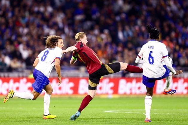 France v Belgium - UEFA Nations League LYON, FRANCE - SEPTEMBER 09 : De Bruyne Kevin forward of Belgium during the UEFA Nations League match in group A2 between France and Belgium on September 9, 2024 in Lyon, France, 09 09 2024  Copyright: xTomasxSiskx