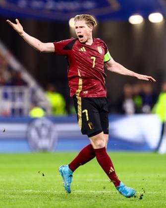 France v Belgium - UEFA Nations League LYON, FRANCE - SEPTEMBER 09 : De Bruyne Kevin forward of Belgium during the UEFA Nations League match in group A2 between France and Belgium on September 9, 2024 in Lyon, France, 09 09 2024  Copyright: xTomasxSiskx
