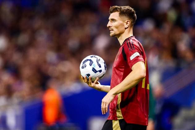 France v Belgium - UEFA Nations League LYON, FRANCE - SEPTEMBER 09 : Meunier Thomas defender of Belgium during the UEFA Nations League match in group A2 between France and Belgium on September 9, 2024 in Lyon, France, 09 09 2024  Copyright: xTomasxSiskx
