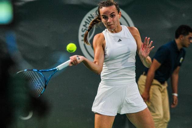 September 9, 2024, Monastir, Tunisia: Monastir, Tunisia. 09 September 2024. Clara Burel of France plays against Marina Bassols Ribera of Spain at the Jasmin Open in Monastir, Tunisia. The women s professional tennis tournament takes place at the Magic Hotel Skanes in Monastir between 9 and 15 September 2024 Monastir Tunisia - ZUMAd99_ 0760926946st Copyright: xHasanxMradx