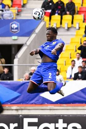 Lukeba Castello ( 2 - France ) during the European U21, U 21 Championship 2025 match between France and Bosnia and Herzegovina at MMArena on September 10, 2024 in Le Mans, France. ( Photo by federico pestellini panoramic ) - FOOTBALL : France vs Bosnie Espoirs - Le Mans - 10 09 2024 FedericoPestellini Panoramic 