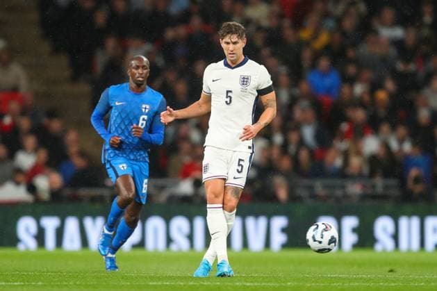 UEFA Nations League - League B - Group 2 England v Finland John Stones of England passes the ball during the UEFA Nations League - League B - Group 2 England v Finland at Wembley Stadium, London, United Kingdom, 10th September 2024 (Photo by Gareth Evans News Images) Copyright: xGarethxEvans NewsxImagesx