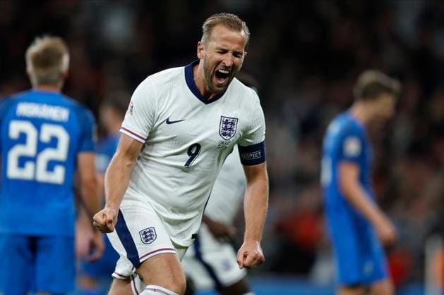 Sport Bilder des Tages England v Finland - UEFA Nations League 2024 25 League B Group B2 Harry Kane of England celebrates his goal during the UEFA Nations League 2024 25 League B Group B2 match between England and Finland at Wembley Stadium on September 10, 2024 in London, England. London Wembley Stadium England United Kingdom Copyright: xNigelxFrench Sportsphoto APLx 14047431