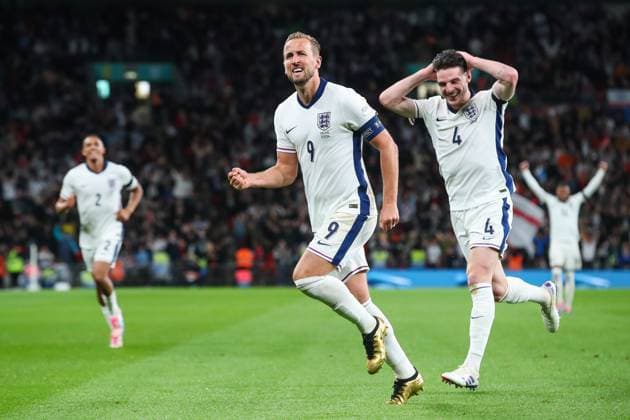 UEFA Nations League - League B - Group 2 England v Finland Harry Kane of England celebrates his goal to make it 1-0 during the UEFA Nations League - League B - Group 2 England v Finland at Wembley Stadium, London, United Kingdom, 10th September 2024 (Photo by Gareth Evans News Images) Copyright: xGarethxEvans NewsxImagesx