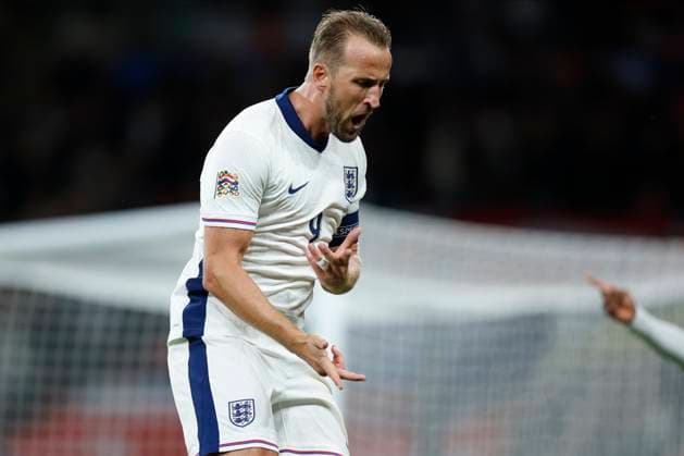 England v Finland - UEFA Nations League 2024 25 League B Group B2 Harry Kane of England celebrates his 2nd goal during the UEFA Nations League 2024 25 League B Group B2 match between England and Finland at Wembley Stadium on September 10, 2024 in London, England. London Wembley Stadium England United Kingdom Copyright: xNigelxFrench Sportsphoto APLx 14047450