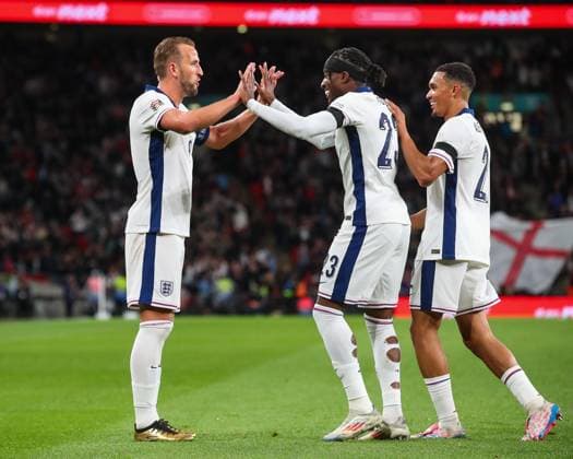 UEFA Nations League - League B - Group 2 England v Finland Harry Kane of England celebrates his goal to make it 2-0 during the UEFA Nations League - League B - Group 2 England v Finland at Wembley Stadium, London, United Kingdom, 10th September 2024 (Photo by Gareth Evans News Images) Copyright: xGarethxEvans NewsxImagesx
