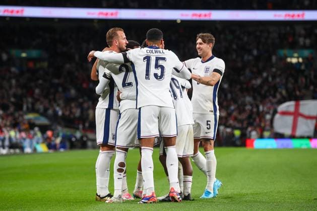 UEFA Nations League - League B - Group 2 England v Finland Harry Kane of England celebrates his goal to make it 2-0 during the UEFA Nations League - League B - Group 2 England v Finland at Wembley Stadium, London, United Kingdom, 10th September 2024 (Photo by Gareth Evans News Images) Copyright: xGarethxEvans NewsxImagesx
