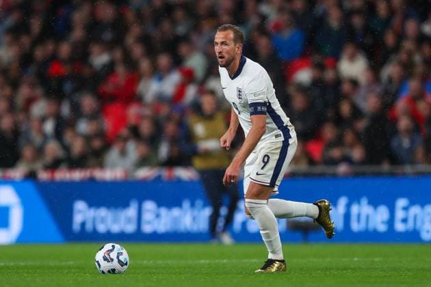 UEFA Nations League - League B - Group 2 England v Finland Harry Kane of England makes a break with the ball during the UEFA Nations League - League B - Group 2 England v Finland at Wembley Stadium, London, United Kingdom, 10th September 2024 (Photo by Gareth Evans News Images) Copyright: xGarethxEvans NewsxImagesx