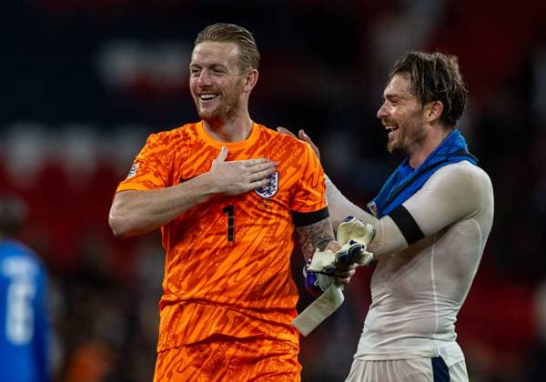 Football - UEFA Nations League - League B Group B2 - England v Finland LONDON, ENGLAND - Tuesday, September 10, 2024: England s goalkeeper Jordan Pickford after the UEFA Nations League League B Group B2 game between England and Finland at Wembley Stadium. England won 2-0. (Photo by David Rawcliffe Propaganda) LONDON Wembley Stadium GREATER LONDON ENGLAND  Copyright: xDavidxRawcliffex P2024-09-10-England_Finland-25