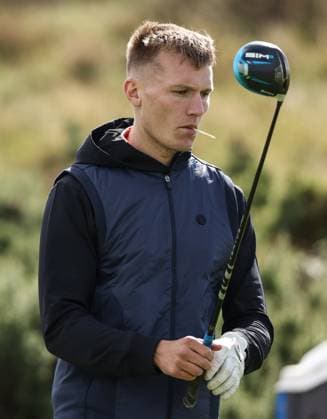 2024 Amgen Irish Open - Pro Am, Royal County Down, Newcastle, Northern Ireland 11 9 2024 Rian O Neill on the 13th tee box Rian O Neill on the 13th tee box 11 9 2024  Copyright: x INPHO BenxBradyx BB4_0623