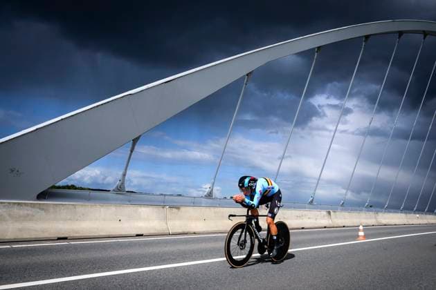 Sport Themen der Woche KW37 Sport Bilder des Tages UEC Road European Championships Limburg 11 09 2024 Hasselt, Belgium - September 11 : Alec SEGAERT during the Men U23 Individual Time Trial of the 2024 UEC Road European Championships Limburg Flanders on September 11, 2024 in Hasselt, Belgium, 11 09 2024 ( Motordriver Kenny Verfaillie - Hasselt Belgium  Copyright: xVincentxKalutx