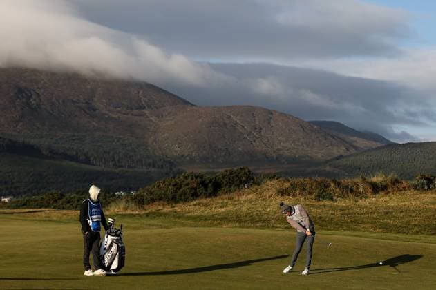 2024 Amgen Irish Open, Royal County Down, Newcastle, Northern Ireland 12 9 2024 Sebastian Söderberg plays a shot down the 12th fairway Sebastian Söderberg plays a shot down the 12th fairway 12 9 2024  Copyright: x INPHO BenxBradyx BB_14453