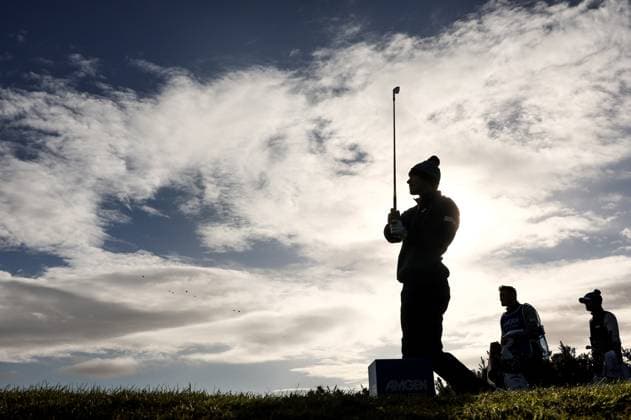 2024 Amgen Irish Open, Royal County Down, Newcastle, Northern Ireland 12 9 2024 Nicolai Hojgaard tees off the 14th Nicolai Hojgaard tees off the 14th 12 9 2024  Copyright: x INPHO BenxBradyx BB_14456