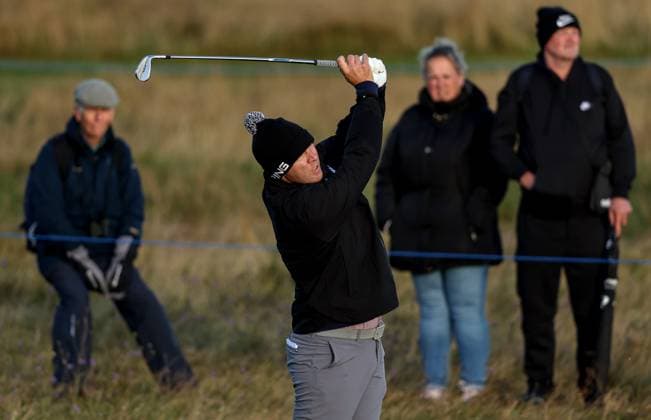 2024 Amgen Irish Open, Royal County Down, Newcastle, Northern Ireland 12 9 2024 Seamus Power plays a shot down the 11th fairway Seamus Power plays a shot down the 11th fairway 12 9 2024  Copyright: x INPHO BenxBradyx BB4_1695