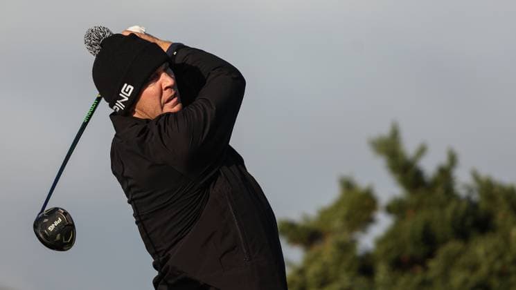 2024 Amgen Irish Open, Royal County Down, Newcastle, Northern Ireland 12 9 2024 Seamus Power tees off the 12th Seamus Power tees off the 12th 12 9 2024  Copyright: x INPHO BenxBradyx BB4_1698
