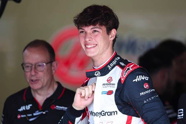 BEARMAN Ollie, Haas F1 Team VF-24 Ferrari, portrait during the Formula 1 Azerbaijan Grand Prix 2024, 17th round of the 2024 Formula One World Championship, WM, Weltmeisterschaft from September 13 to 15, 2024 on the Baku City Circuit, in Baku, Azerbaijan - F1 - AZERBAIJAN GRAND PRIX 2024 DPPI Panoramic  240912_R17_AZERBAIJAN_DP_EA019588