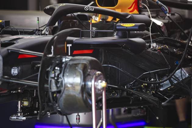 Red Bull Racing RB20, mechanical detail, radiator, engine, moteur during the Formula 1 Azerbaijan Grand Prix 2024, 17th round of the 2024 Formula One World Championship, WM, Weltmeisterschaft from September 13 to 15, 2024 on the Baku City Circuit, in Baku, Azerbaijan - F1 - AZERBAIJAN GRAND PRIX 2024 DPPI Panoramic 240912_R17_AZERBAIJAN_DP_EA019606