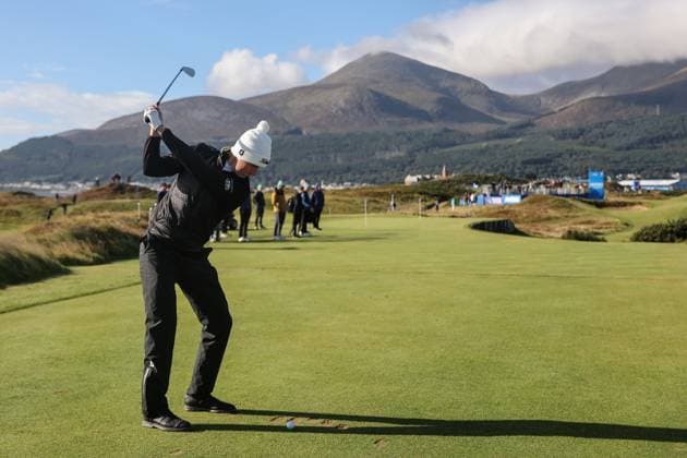 2024 Amgen Irish Open, Royal County Down, Newcastle, Northern Ireland 12 9 2024 Gary Hurley on the 6th fairway Gary Hurley on the 6th fairway 12 9 2024  Copyright: x INPHO BenxBradyx BB_14624