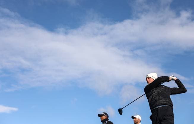 2024 Amgen Irish Open, Royal County Down, Newcastle, Northern Ireland 12 9 2024 Gary Hurley tees off the 8th Gary Hurley tees off the 8th 12 9 2024  Copyright: x INPHO BenxBradyx BB_14626