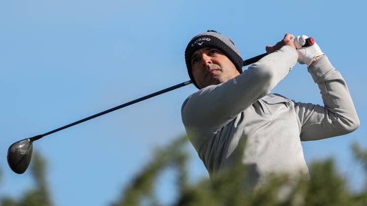 2024 Amgen Irish Open, Royal County Down, Newcastle, Northern Ireland 12 9 2024 Fabrizio Zanotti tees off the 9th Fabrizio Zanotti tees off the 9th 12 9 2024  Copyright: x INPHO BenxBradyx BB4_2367