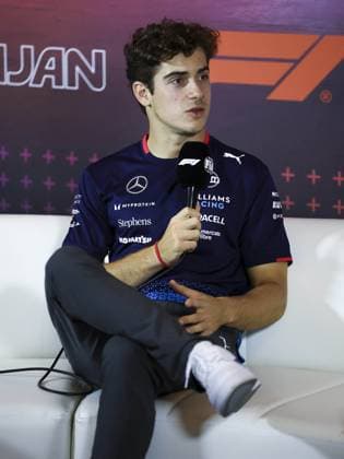 COLAPINTO Franco (arg), Williams Racing FW46, portrait press conference, PK, Pressekonferenz during the Formula 1 Azerbaijan Grand Prix 2024, 17th round of the 2024 Formula One World Championship, WM, Weltmeisterschaft from September 13 to 15, 2024 on the Baku City Circuit, in Baku, Azerbaijan - F1 - AZERBAIJAN GRAND PRIX 2024 DPPI Panoramic 240912_R17_AZERBAIJAN_DP_EA029967