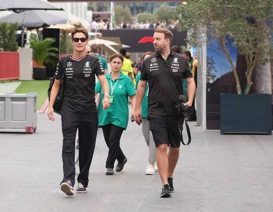 13.09.2024, Baku City Circuit , Baku, FORMULA 1 QATAR AIRWAYS AZERBAIJAN GRAND PRIX 2024 ,im Bild George Russell (GBR), Mercedes-AMG Petronas Formula One Team Defodi-506_20240913_hbr_0344