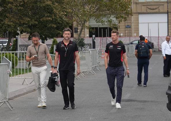 13.09.2024, Baku City Circuit , Baku, FORMULA 1 QATAR AIRWAYS AZERBAIJAN GRAND PRIX 2024 ,im Bild Nico Hülkenberg (DEU), Haas F1 Team Defodi-506_20240913_hbr_1132
