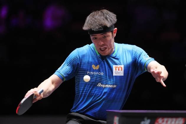 Sport Themen der Woche KW37 Sport Bilder des Tages MACAO, CHINA - SEPTEMBER 13: Qiu Dang of Germany competes in the Men s Singles quarterfinal match against Q Liang Jingkun of China on day five of WTT Champions Macao 2024 at Macao East Asian Games Dome on September 13, 2024 in Macao, China.  Copyright: xVCGx 111517761441
