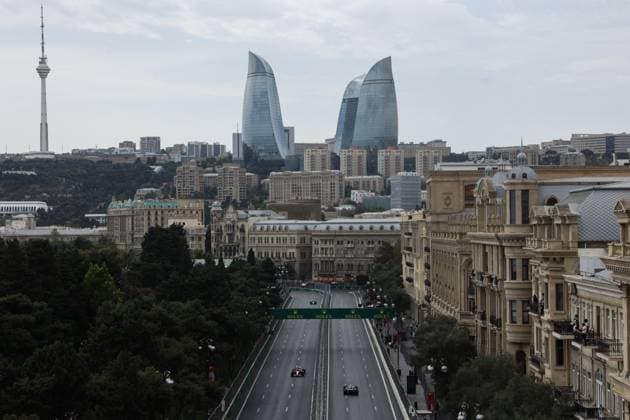 F1 Grand Prix Of Azerbaijan 2024 Practice 1 A view during first practice ahead of the Formula 1 Grand Prix of Azerbaijan at Baku City Circuit in Baku, Azerbaijan on September 13, 2024. Baku Azerbaijan  Copyright: xJakubxPorzyckix originalFilename:porzycki-f1grandp240913_npoHn.jpg