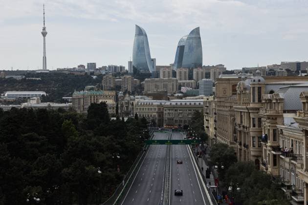 F1 Grand Prix Of Azerbaijan 2024 Practice 1 A view during first practice ahead of the Formula 1 Grand Prix of Azerbaijan at Baku City Circuit in Baku, Azerbaijan on September 13, 2024. Baku Azerbaijan  Copyright: xJakubxPorzyckix originalFilename:porzycki-f1grandp240913_np8Ic.jpg