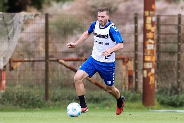 Robert Leipertz (1. FC Magdeburg,31) - 2. Fußball Bundesliga Saison 2024-2025 Training 1. FC Magdeburg an der AVNET Arena in Magdeburg - Fußball,Mann,Männer,Deutschland,12.09.2024