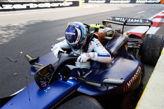 43 COLAPINTO Franco (arg), Williams Racing FW46, action, crash, accident, during the Formula 1 Azerbaijan Grand Prix 2024, 17th round of the 2024 Formula One World Championship, WM, Weltmeisterschaft from September 13 to 15, 2024 on the Baku City Circuit, in Baku, Azerbaijan - F1 - AZERBAIJAN GRAND PRIX 2024 DPPI Panoramic 240913_R17_AZERBAIJAN_DP_FG0O6032