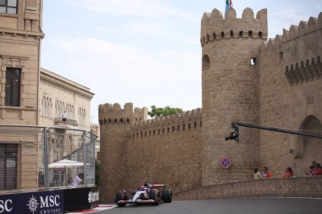 03 RICCIARDO Daniel (aus), Visa Cash App RB F1 Team VCARB 01, action during the Formula 1 Azerbaijan Grand Prix 2024, 17th round of the 2024 Formula One World Championship, WM, Weltmeisterschaft from September 13 to 15, 2024 on the Baku City Circuit, in Baku, Azerbaijan - F1 - AZERBAIJAN GRAND PRIX 2024 DPPI Panoramic  240913_R17_AZERBAIJAN_DP_EA012201