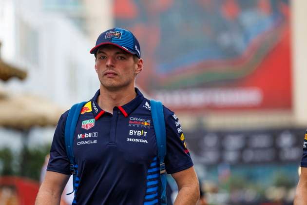 13th September 2024; Baku City Circuit, Baku, Azerbaijan; Formula 1 Azerbaijan Grand Prix 2024; Free Practice Day; Number 1 Oracle Red Bull driver Max Verstappen arrives at the circuit  ActionPlus12691676 StephenxBlackberry