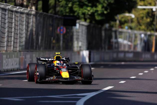 13th September 2024; Baku City Circuit, Baku, Azerbaijan; Formula 1 Azerbaijan Grand Prix 2024; Free Practice Day; Number 11 Oracle Red Bull driver Sergio Perez during practice 1 at the Azerbaijan Formula 1  ActionPlus12691721 StephenxBlackberry