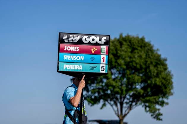 BOLINGBROOK, IL - SEPTEMBER 13: during day one of LIV Golf: Chicago at Bolingbrook Golf Club on September 13, 2024 in Bolingbrook, Illinois. (Photo by Ben Hsu Icon Sportswire) GOLF: SEP 13 LIV Golf League Chicago EDITORIAL USE ONLY Icon2242409130641