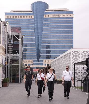 FORMULA 1 QATAR AIRWAYS AZERBAIJAN GRAND PRIX 2024 14.09.2024, Baku City Circuit , Baku, FORMULA 1 QATAR AIRWAYS AZERBAIJAN GRAND PRIX 2024 ,im Bild George Russell (GBR), Mercedes-AMG Petronas Formula One Team