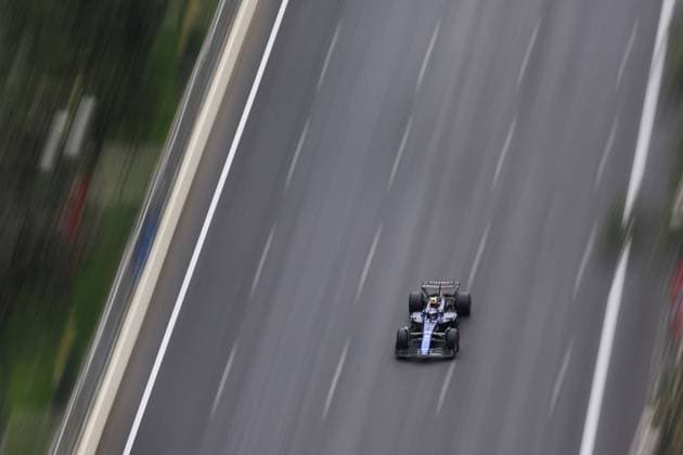 43 COLAPINTO Franco (arg), Williams Racing FW46, action during the Formula 1 Azerbaijan Grand Prix 2024, 17th round of the 2024 Formula One World Championship, WM, Weltmeisterschaft from September 13 to 15, 2024 on the Baku City Circuit, in Baku, Azerbaijan - F1 - AZERBAIJAN GRAND PRIX 2024 DPPI Panoramic  240914_R17_AZERBAIJAN_DP_EA016241