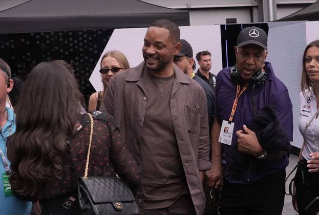 14.09.2024, Baku City Circuit , Baku, FORMULA 1 QATAR AIRWAYS AZERBAIJAN GRAND PRIX 2024 ,im Bild Schauspieler Will Smith im Fahrerlager von Baku. Defodi-506_20240914_hbr_2896