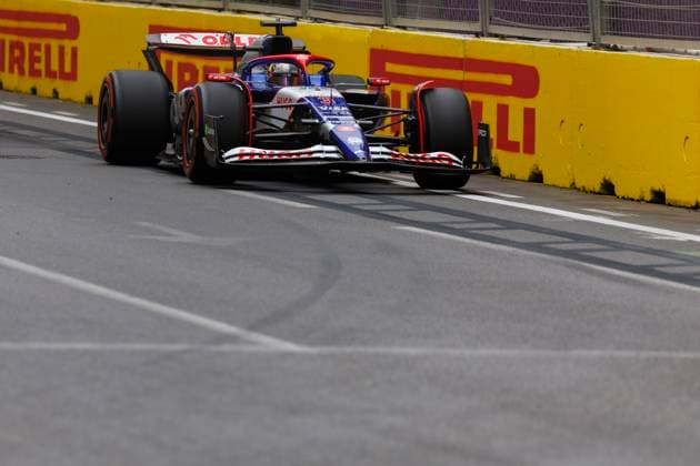 14th September 2024; Baku City Circuit, Baku, Azerbaijan; Formula 1 Azerbaijan Grand Prix 2024; Qualifying Day; Number 3 Visa Cash App RB driver Daniel Ricciardo during practice 3 at the Azerbaijan Formula 1  ActionPlus12692065 StephenxBlackberry