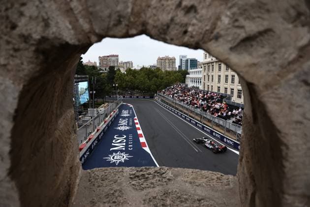F1 Grand Prix Of Azerbaijan 2024 Practice 3 Nico Hulkenberg of Haas during third practice ahead of the Formula 1 Grand Prix of Azerbaijan at Baku City Circuit in Baku, Azerbaijan on September 14, 2024. Baku Azerbaijan  Copyright: xJakubxPorzyckix originalFilename:porzycki-f1grandp240914_npj9D.jpg