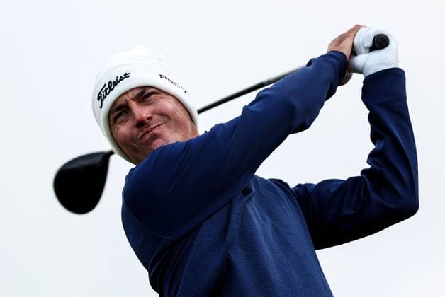 2024 Amgen Irish Open, Royal County Down, Newcastle, Northern Ireland 14 9 2024 Australia™s Jason Scrivener tee™s off the 9th Jason Scrivener tee™s off the 9th 14 9 2024  Copyright: x INPHO BenxBradyx BB4_7827