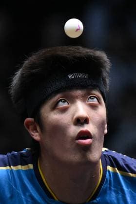 Sport Themen der Woche KW37 Sport Bilder des Tages (240914) -- MACAO, Sept. 14, 2024 -- Qiu Dang of Germany serves during the men s singles semifinal match between Qiu Dang of Germany and Kao Cheng-Jui of Chinese Taipei at the 2024 World Table tennis, Tischtennis (WTT) Champions Macao in Macao, south China, Sept. 14, 2024. ) (SP)CHINA-MACAO-TABLE TENNIS-WTT-MEN S SINGLES (CN) CheongxKamxKa 