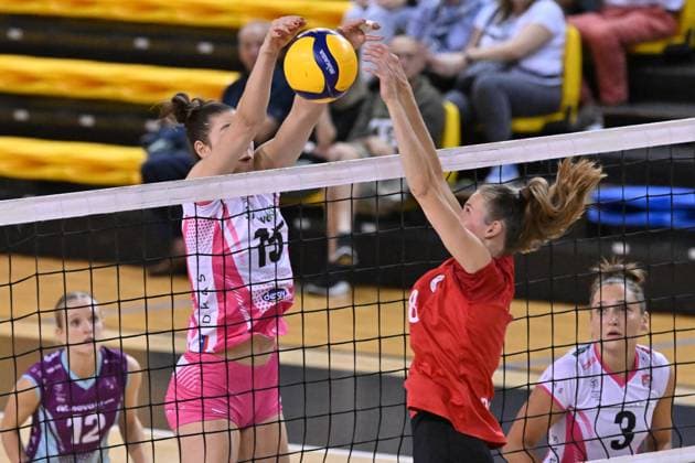 Sport Bilder des Tages Actions of the game and players images during the match between IDresdner Sportclub 1898 (GER) vs Volleyball Club OTP Banka Branik (SLO) at Dresdner Sportclub 1898 (GER) vs Volleyball Club OTP Banka Branik (SLO) Zoppas Arena Conegliano 14 September 2024, in the 2Ã‚Â° Trofeo Citta di Conegliano during 2Ã‚Â° Torneo Citta di Conegliano - Dresdner Sportclub vs Volleyball Club OTP, Events in Conegliano, Italy, September 14 2024  Copyright: xDuilioxDellaxLibera IPAxSportx x xx IPA_49672291 IPA_Agency_IPA49672291