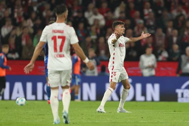 Dejan Ljubicic (1. FC Koeln) gestikuliert, Gestik waehrend des Spiels der 2. Bundesliga zwischen 1. FC Köln und 1. FC Magdeburg im RheinEnergieStadion am 14. September 2024 in Köln, Deutschland. (Foto von Oliver Kaelke DeFodi Images) +++ Dejan Ljubicic (1. FC Koeln) gestures during the 2. Bundesliga match between 1. FC Köln and 1. FC Magdeburg at RheinEnergieStadion on September 14, 2024 in Cologne, Germany. (Photo by Oliver Kaelke DeFodi Images) DFB DFL REGULATIONS PROHIBIT ANY USE OF PHOTOGRAPHS AS IMAGE SEQUENCES AND OR QUASI-VIDEO. Defodi-678_2024_09_14_OK_KOEFCM_0446
