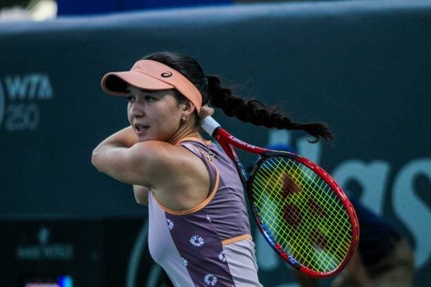 September 14, 2024, Monastir, Monastir Governorate, Tunisia: Monastir, Tunisia. 14 September 2024. Eva Lys of Germany plays against Sonay Kartal of United Kingdom at the Jasmin Open tennis tournament in Monastir, Tunisia. The women s professional tennis tournament is taking place at the Magic Hotel Skanes in Monastir between 9 and 15 September 2024 Monastir Tunisia - ZUMAd99_ 20240914_zap_d99_015 Copyright: xHasanxMradx