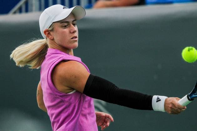 September 14, 2024, Monastir, Monastir Governorate, Tunisia: Monastir, Tunisia. 14 September 2024. Sonay Kartal of United Kingdom plays against Eva Lys of Germany plays against at the Jasmin Open tennis tournament Semi Final in Monastir, Tunisia. The women s professional tennis tournament is taking place at the Magic Hotel Skanes in Monastir between 9 and 15 September 2024 Monastir Tunisia - ZUMAd99_ 20240914_zap_d99_009 Copyright: xHasanxMradx