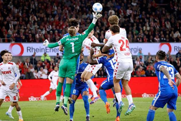 REIMANN Dominik Kapitaen Team 1.FC Magdeburg DFL 2. Bundesliga Saison 2024 - 2025 Spiel 1.FC Koeln - 1.FC Magdeburg 1 : 2 am 14.09.2024 in Koeln