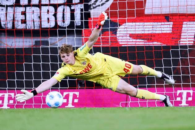 URBIG Jonas Torwart Team 1.FC Koeln DFL 2. Bundesliga Saison 2024 - 2025 Spiel 1.FC Koeln - 1.FC Magdeburg 1 : 2 am 14.09.2024 in Koeln